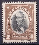 [Presidenti e celebrità - Scritta "CHILE CORREOS" - Tipografia: American Bank Note Co., Scrivi AV]