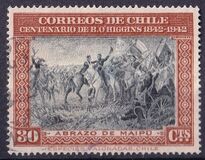[The 100th Anniversary of the Death of Bernardo O'Higgins, 1778-1842, тип EW]