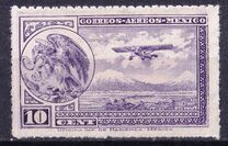 [Airmail - Coat of Arms & Plane, Rouletted Perforation, type ER10]
