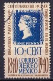[Airmail - The 100th Anniversary of First Adhesive Postage Stamps, type ABA7]