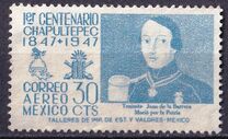 [Airmail - Portraits of "Child Heroes" etc. Inscribed "1er CENTENARIO CHAPULTEPEC ("CHURUBUSCO" or "MOLINO DEL REY") 1847-1947", type AFA]