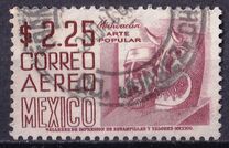 [Serie "México". Filigrana F. Aéreos. Tipos de 1950, tipo ALV]