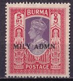 [No. 19-34 Overprinted "MILY ADMIN" in 2 Types, type N6]