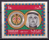 [Airmail - Sheikh Khalid, Flags, and Coat of Arms, type NE]