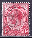 [Re George V  - Filigrana: Testa di antilope - Stampatore: De La Rue & Co. Ltd., Scrivi B6]