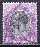 [Re George V  - Filigrana: Testa di antilope - Stampatore: De La Rue & Co. Ltd., Scrivi B15]