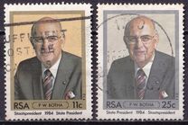 [Inauguration of President Botha, type UW]