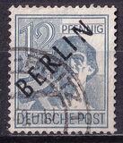 [BERLIN in Black Overprint on "Allied Occupation Zone" Stamps, type A4]