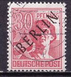 [BERLIN in Black Overprint on "Allied Occupation Zone" Stamps, type A10]