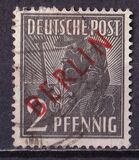 [BERLIN in Red Overprint on "Allied Occupation Zone" Stamps, סוג B]