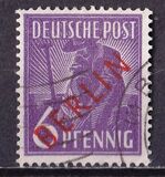 [BERLIN in Red Overprint on "Allied Occupation Zone" Stamps, סוג B1]