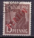 [BERLIN in Red Overprint on "Allied Occupation Zone" Stamps, סוג B4]