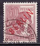 [BERLIN in Red Overprint on "Allied Occupation Zone" Stamps, סוג B10]