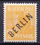 [BERLIN in Black Overprint on "Allied Occupation Zone" Stamps, type A9]