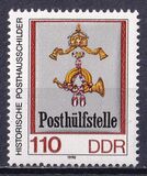 [Historical Post Office Signs - Size: 27 x 33mm, type DGB]