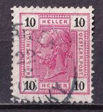 [Emperor Franz Josef I, 1830-1916 - Value in "Heller" - Without Varnish Bars, Numerals in Black, प्रकार Q2]