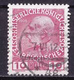 [LX Aniversario del reinado de Francisco José I, 1.830 - 1.916. Serie de 1.908 en papel normal, impresión menos nítida y clara., tipo Y7]