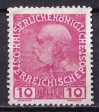 [LX Aniversario del reinado de Francisco José I, 1.830 - 1.916. Serie de 1.908 en papel normal, impresión menos nítida y clara., tipo Y7]