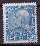 [The 60th Anniversary of the Reign of Emperor Franz Josef II. Normal Paper without Varnish Bars, type Y8]