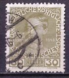 [The 60th Anniversary of the Reign of Emperor Franz Josef II. Normal Paper without Varnish Bars, type AC2]