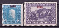 [No.46 & 65 Overprinted "1918" in Red, type ACJ]