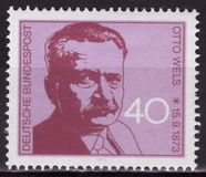 [The 100th Anniversary of the Birth of Otto Wels, Social Democrat, type UY]