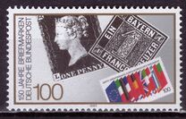 [The 150th Anniversary of the First Stamp, type AVA]