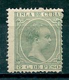 [King Alfonso XIII, Inscription "ISLA DE CUBA", type L3]