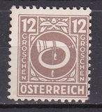 [Corno postale - Non valido nella zona di occupazione Sovietica. I francobolli furono stampanti negli USA nel 1945. Il progetto del francobollo fu approvato nel marzo 1945 e gli ordini completati furono consegnati durante il periodo che va dal 16/4 al 14/11 e il 21/12/45 - Stampatore: Bureau of Engraving & Printing, Scrivi JG7]