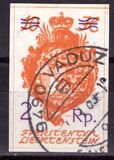 [National Arms, No.18 Surcharged - Thin Overprint, type H13]