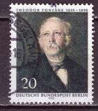 [150° anniversario della nascita di Theodor Fontane - Carta: fluorescente, Scrivi JA]