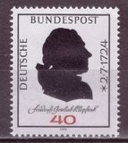 [The 250th Anniversary of the Birth of Friedrich Gottlieb Klopstock, Poet, тып WB]