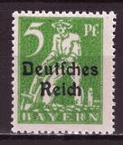 [Postage Stamps from Bayern Overprinted "Deutsches Reich", type AD]