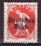 [Postage Stamps from Bayern Overprinted "Deutsches Reich", type AF]