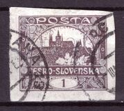 [Definitives - "ČESKO-SLOVENSKÁ" Above Value, tegund G]