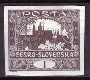 [Definitives - "ČESKO-SLOVENSKÁ" Above Value, tegund G]
