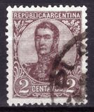[General San Martin - Watermark 3,4 or Unwatermarked, tegund BK2]