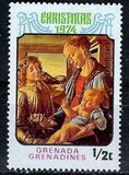 [Christmas - "Madonna and Child" Paintings - Issues of 1974 of Grenada, but inscribed "GRENADA GRENADINES", Typ AJ]