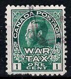 [King George V in Admiral Uniform Overprinted "War Tax", type AL]