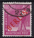 [BERLIN in Red Overprint on "Allied Occupation Zone" Stamps, 類型 B8]