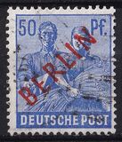 [BERLIN in Red Overprint on "Allied Occupation Zone" Stamps, 類型 B9]