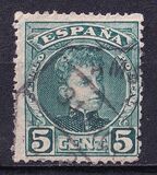 [King Alfonso XIII - Blue Control Numbers on Backside, Typ AT1]