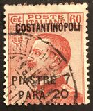 [Italy Postage Stamps Overprinted "COSTANTINOPOLI" and Surcharged New Value - Constantinople Issue, type V4]