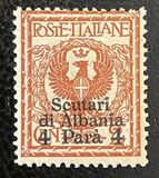 [Italian Postage Stamp No. 69 Surcharged, type P]