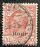 [Italian Stamps Overprinted "Rodi", Tip B1]