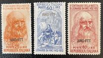 [The 500th Anniversary of da Vinci - Italy Postage Stamps Overprinted "AMG-FTT", Tipo CC]
