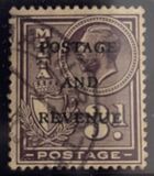 [King George V and Coat of Arms Stamps of 1926-1927 Overprinted "POSTAGE AND REVENUE", Tip X27]