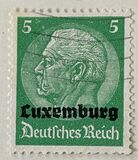 [German Empire Postage Stamps Overprinted "Luxemburg", type A2]