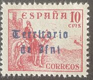 [Spanish Postage Stamps Overprinted "Territorio de Ifni" in Gothic Script, tip I3]