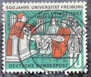 [500 anni dell'Università di Friburgo - Filigrana: DBP e crocifere, Scrivi CY]